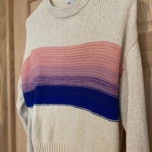 NEW!! Vintage style color block sweater